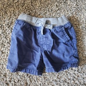 Carters Baby Pull On Blue Shorts